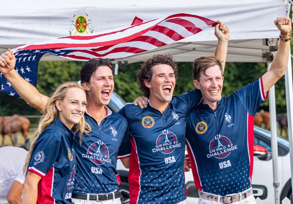 RED, WHITE AND GOLD: USA TOPS PARIS GAMES POLO CHALLENGE